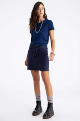 Saia Moletom Original Evasê Dark Navy