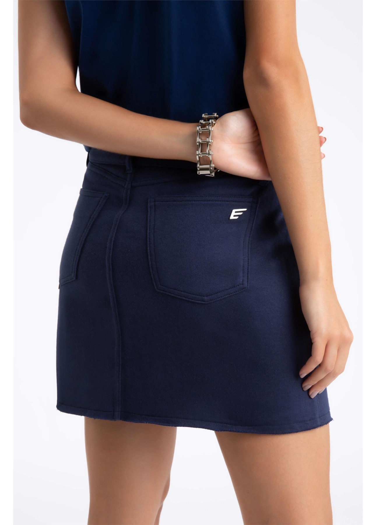 Saia Moletom Original Evasê Dark Navy