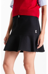 Saia Moletom Original Ruffle Evasê Preto