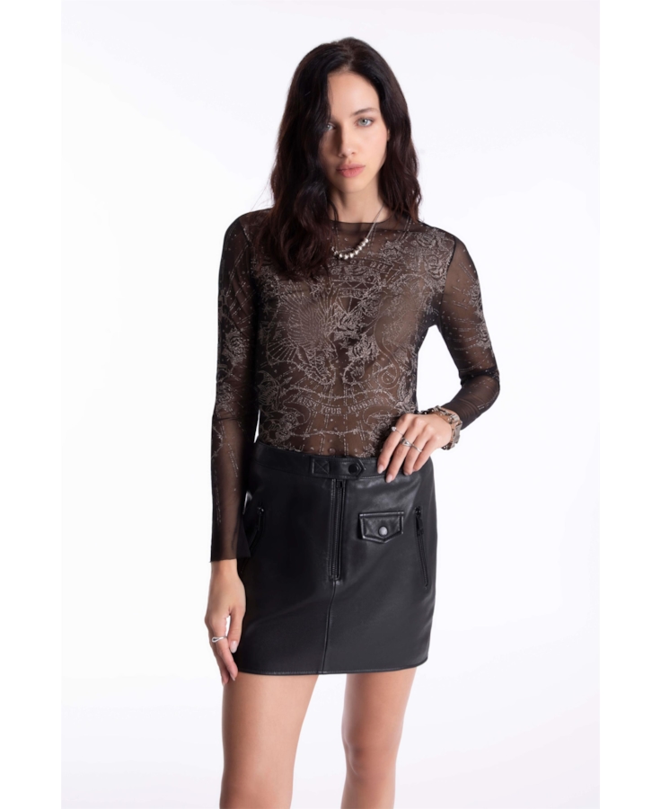 Saia Natural Leather Motorcycle Preto