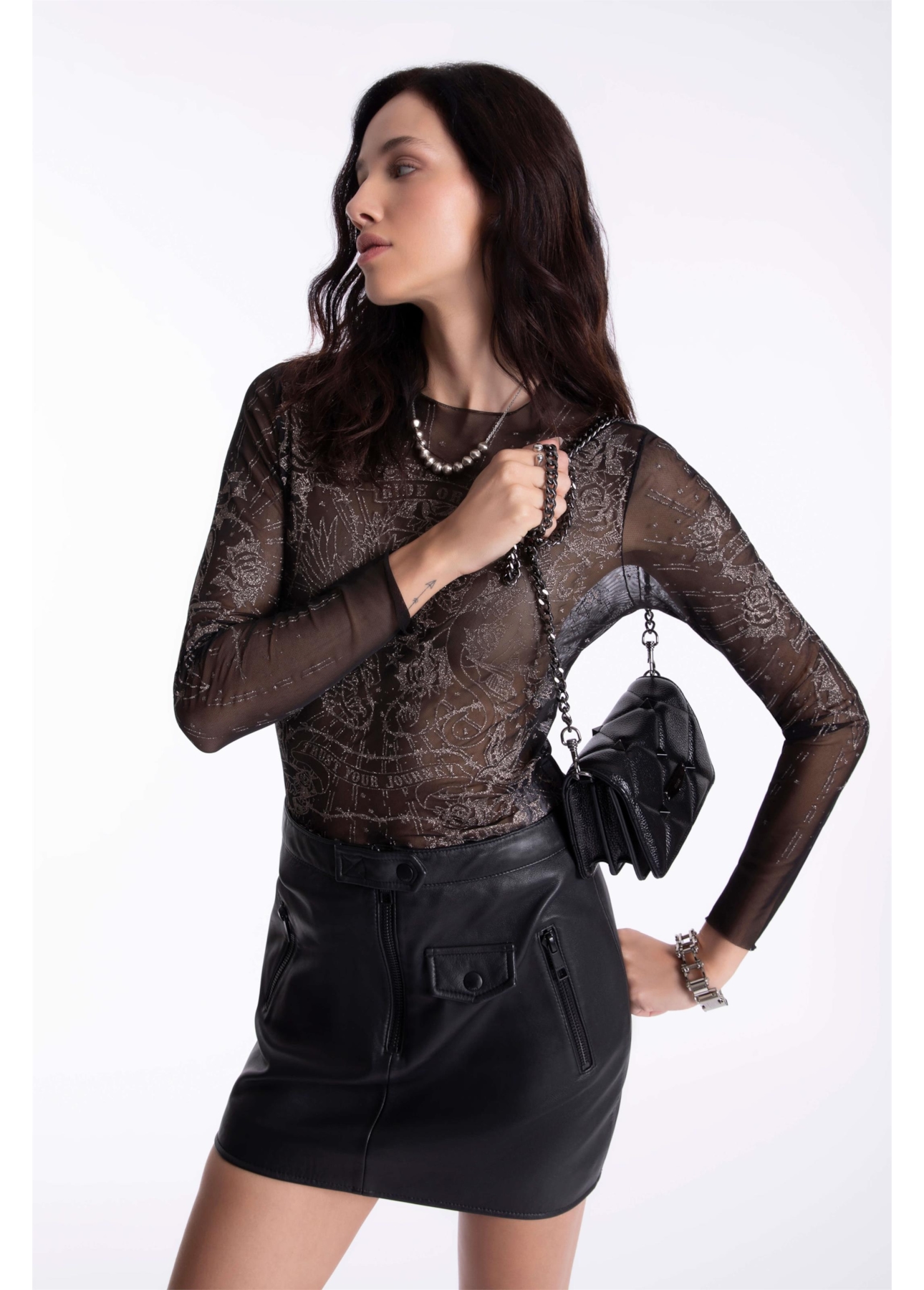 Saia Natural Leather Motorcycle Preto
