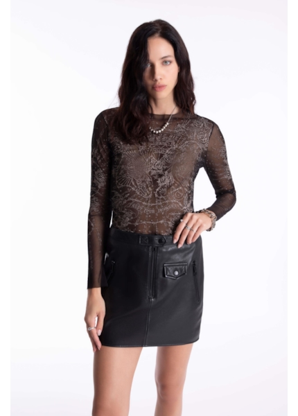 Saia Natural Leather Motorcycle Preto