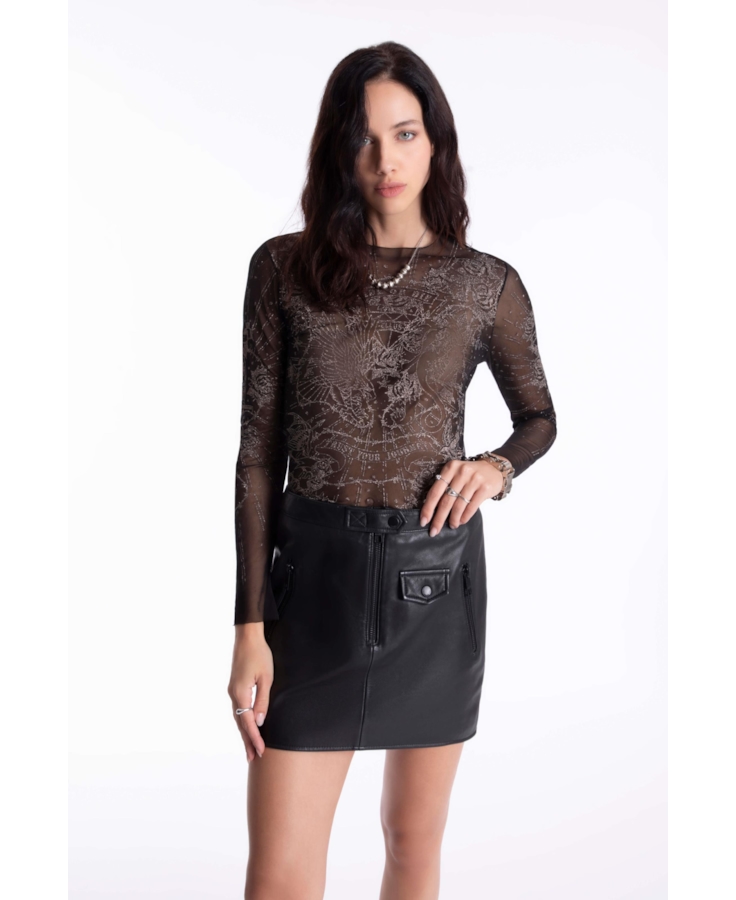 Saia Natural Leather Motorcycle Preto