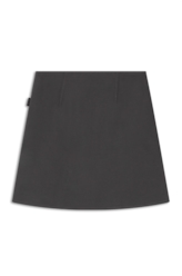 Saia Ny Twill Pleat Buttons Cinza Medio
