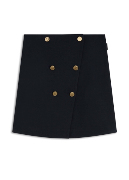 Saia Ny Twill Pleat Buttons Marinho