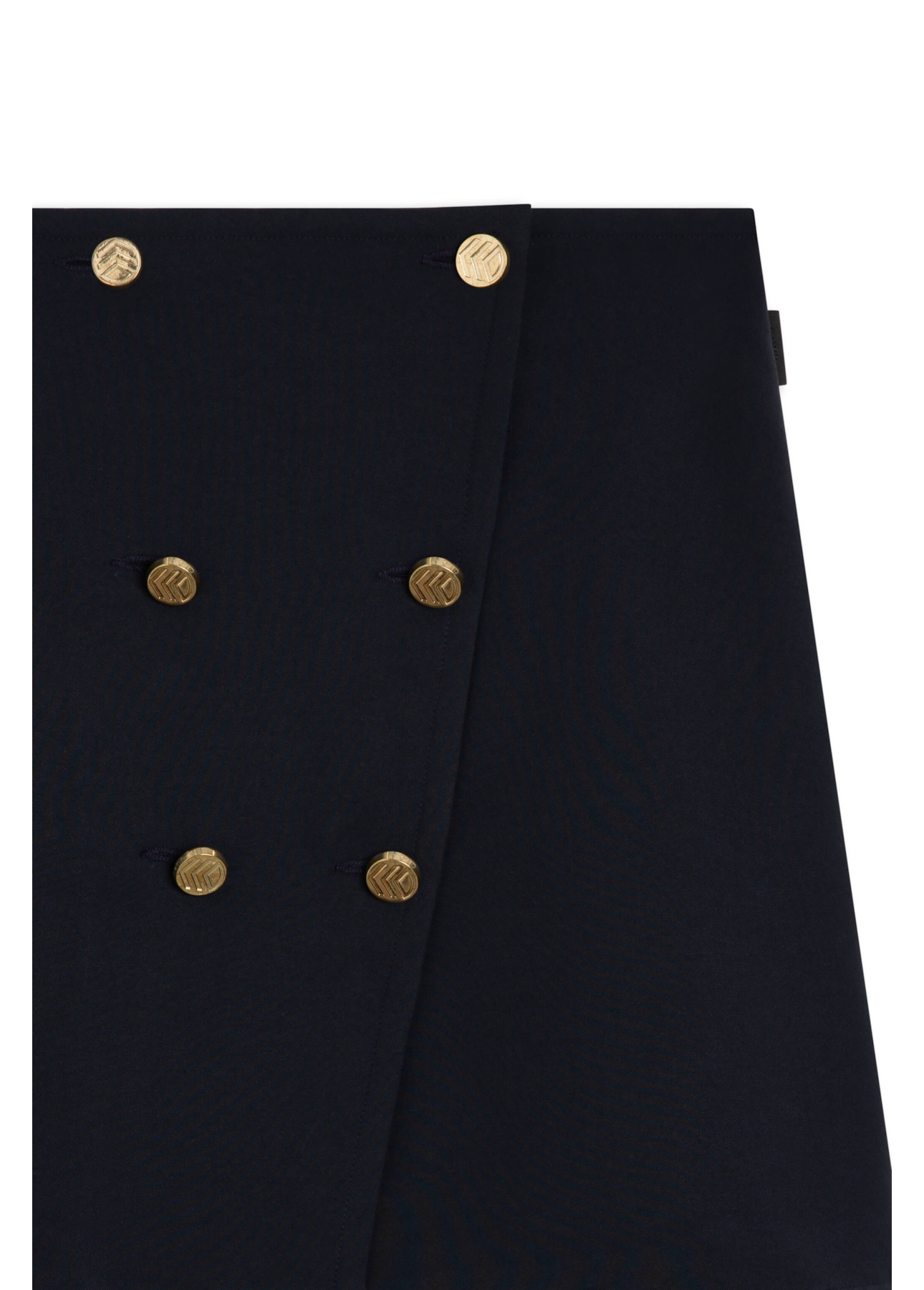 Saia Ny Twill Pleat Buttons Marinho