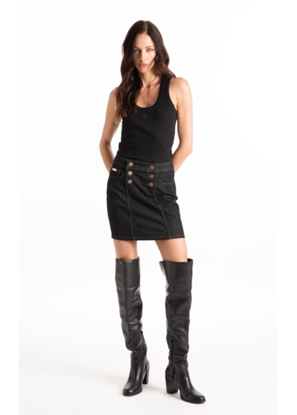 Saia Ocean Elastic Botoes  Amaciado