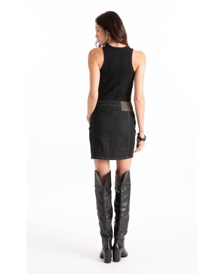Saia Ocean Elastic Botoes  Amaciado