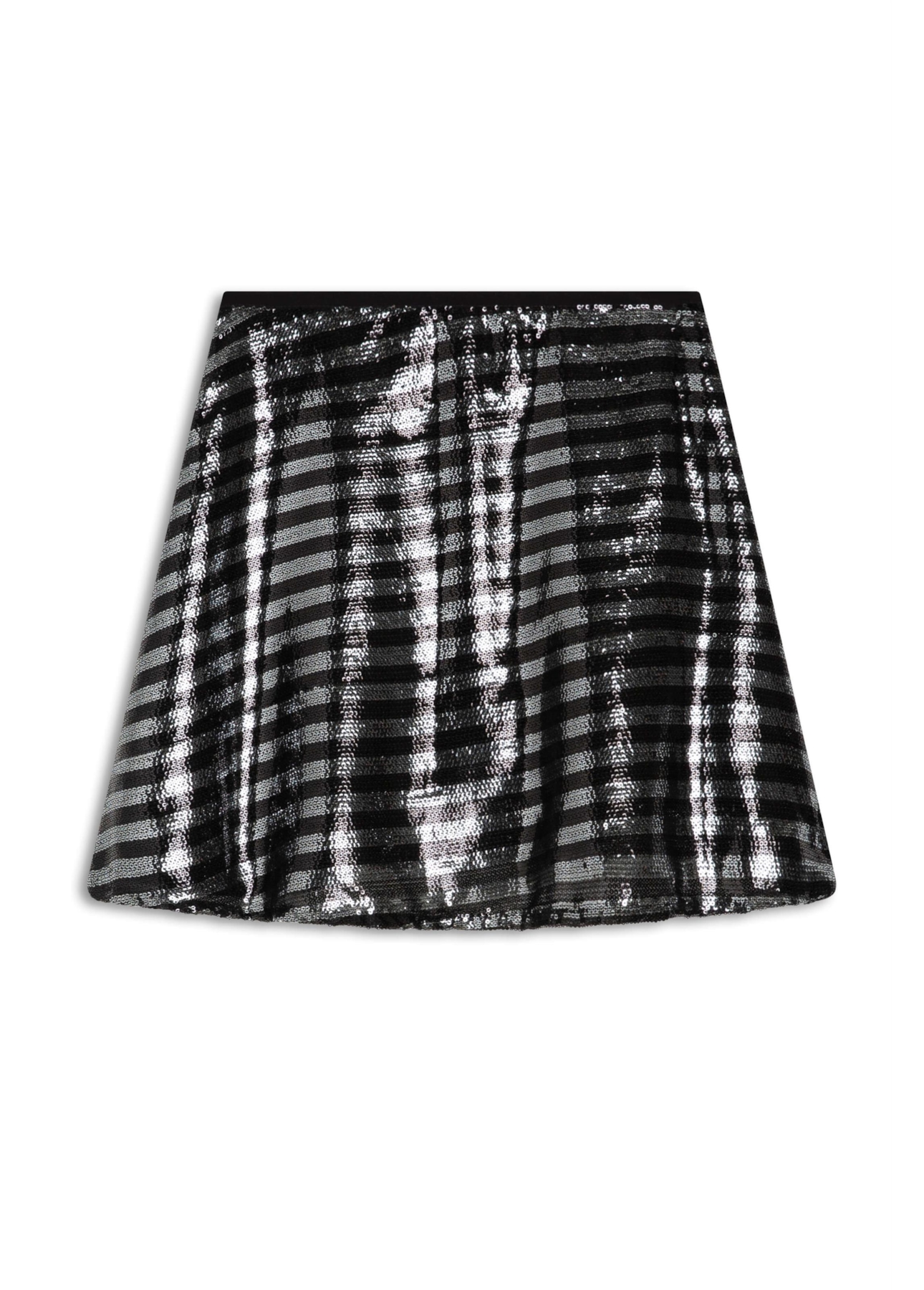 Saia Paete Stripes Gode Preto
