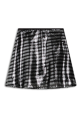 Saia Paete Stripes Gode Preto