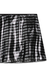 Saia Paete Stripes Gode Preto