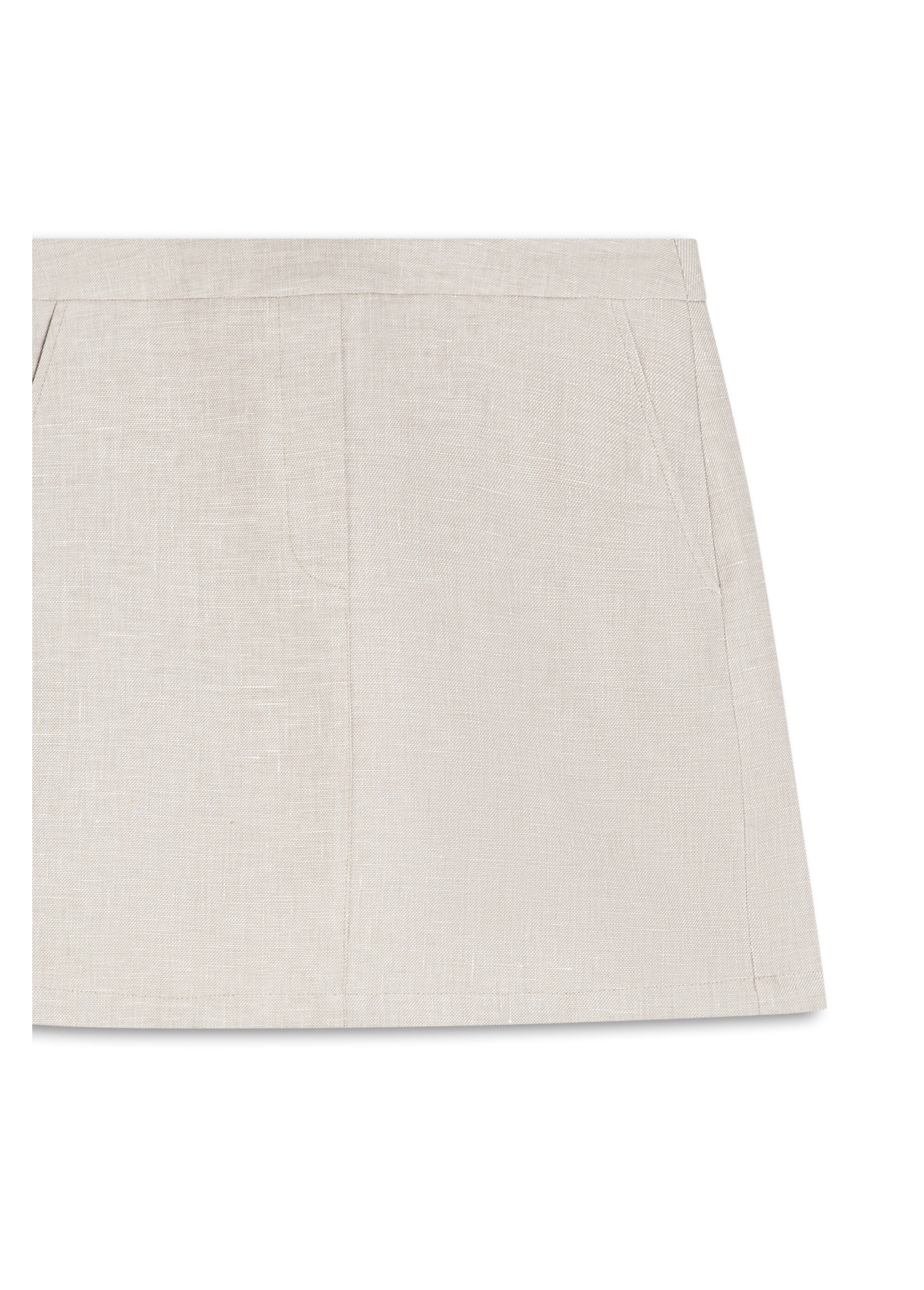 Saia Princetown Mini Skirt Caqui