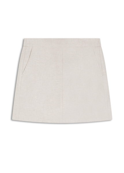 Saia Princetown Mini Skirt Caqui