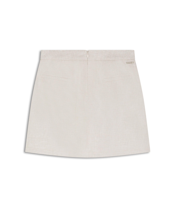 Saia Princetown Mini Skirt Caqui