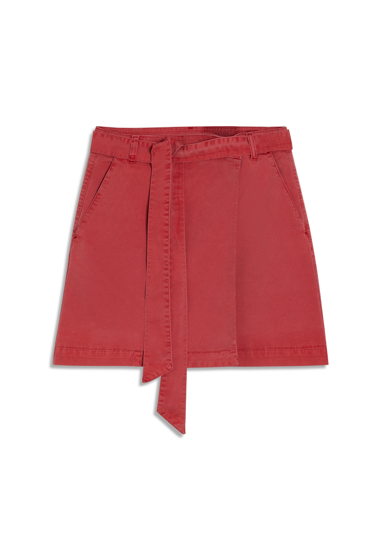 Saia Sarja Rain Envelope Transpasse Vermelho Claro