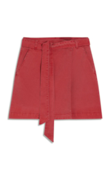 Saia Sarja Rain Envelope Transpasse Vermelho Claro