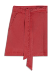 Saia Sarja Rain Envelope Transpasse Vermelho Claro