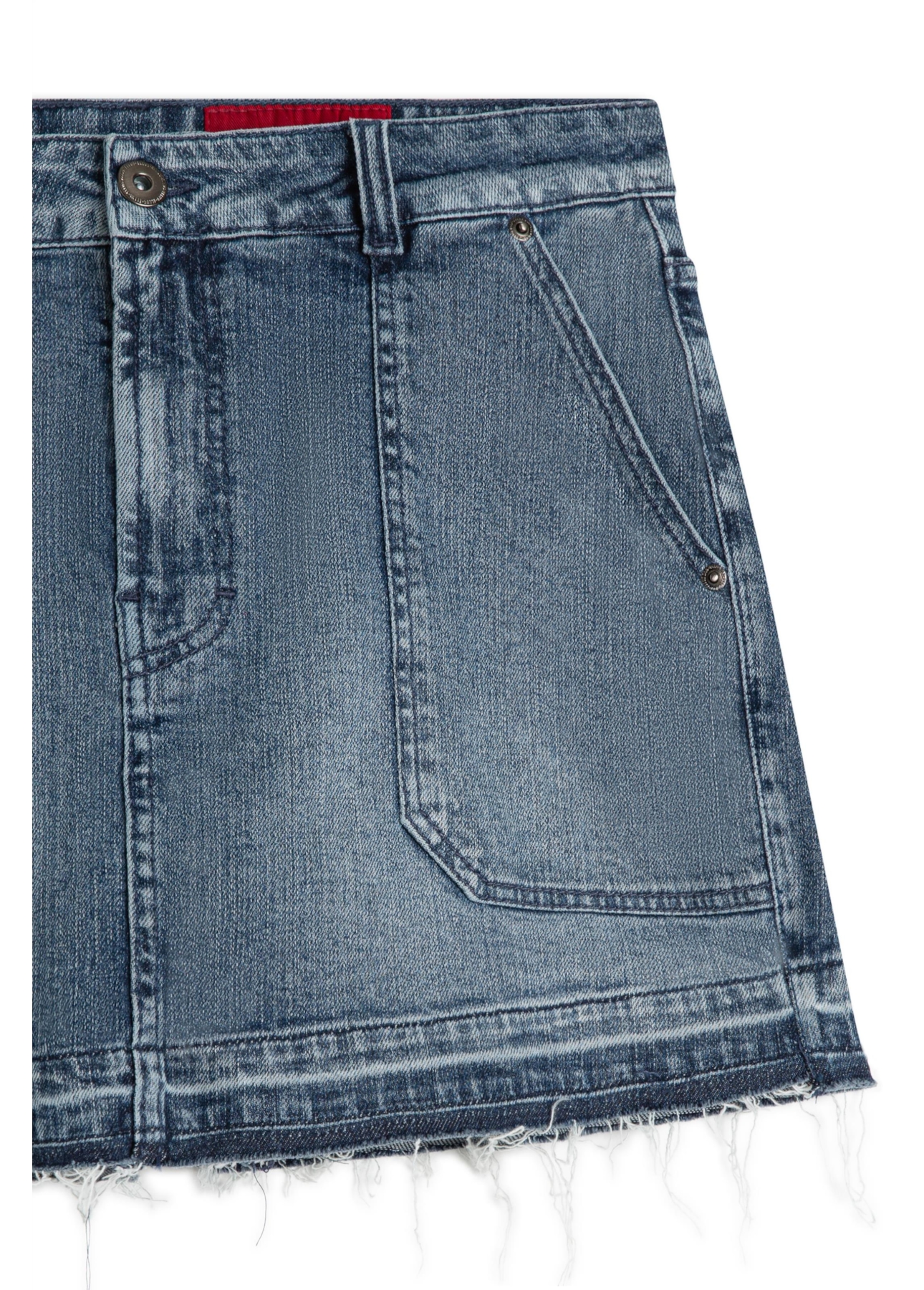 Saia Shorts Classic Denim Elas Carp Lav.Medio