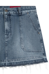 Saia Shorts Classic Denim Elas Carp Lav.Medio