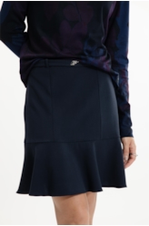 Saia Tailoring Ruffle Belt Like Mini Preto