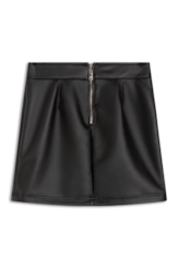 Saia Techno Leather Mini Preto