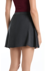 Saia Tencel Evase Preto