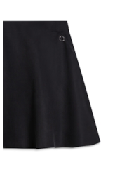 Saia Tencel Evase Preto