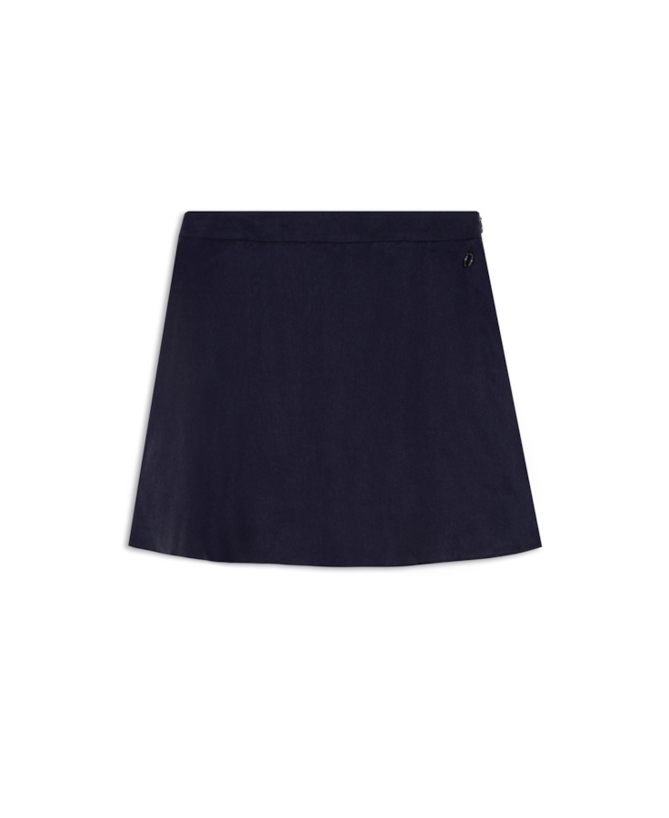 Saia Tencel Evase Purple Blue