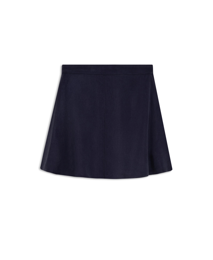 Saia Tencel Evase Purple Blue