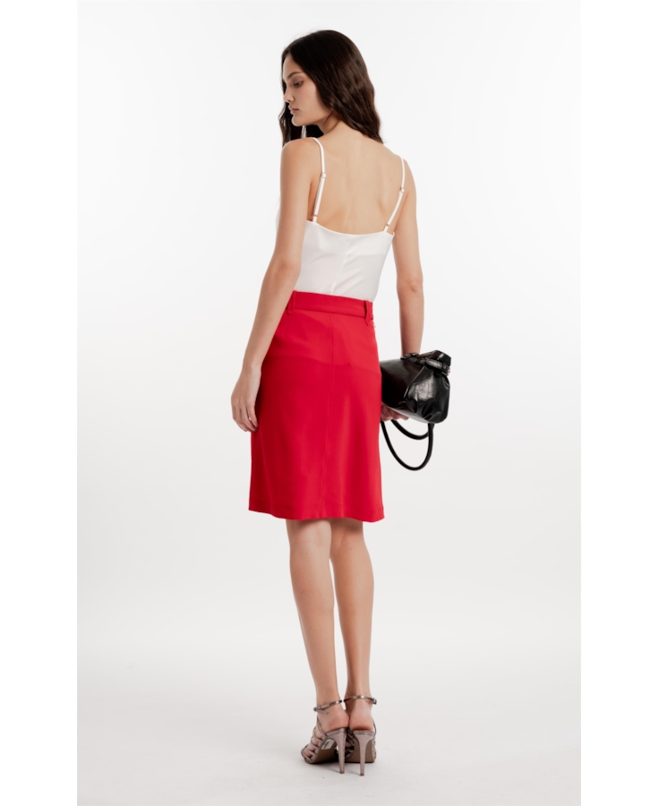 Saia Tóquio Midi Vermelho
