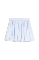 Saia Tricoline Balone Azul Claro