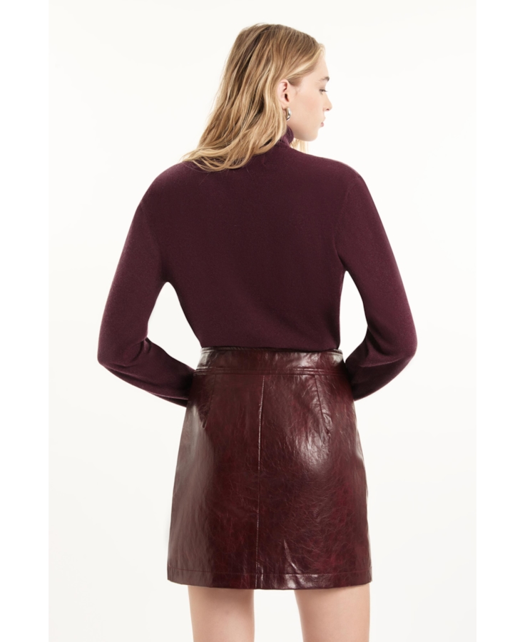 Saia Vegan leather Aged Bordeaux