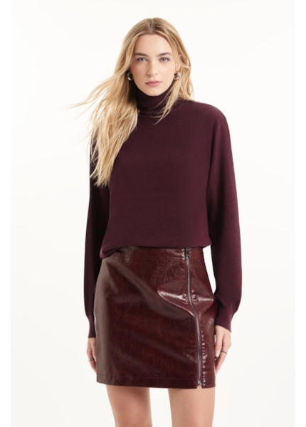 Saia Vegan leather Aged Bordeaux