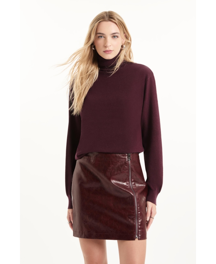 Saia Vegan leather Aged Bordeaux