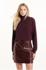 Saia Vegan leather Aged Bordeaux