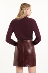 Saia Vegan leather Aged Bordeaux