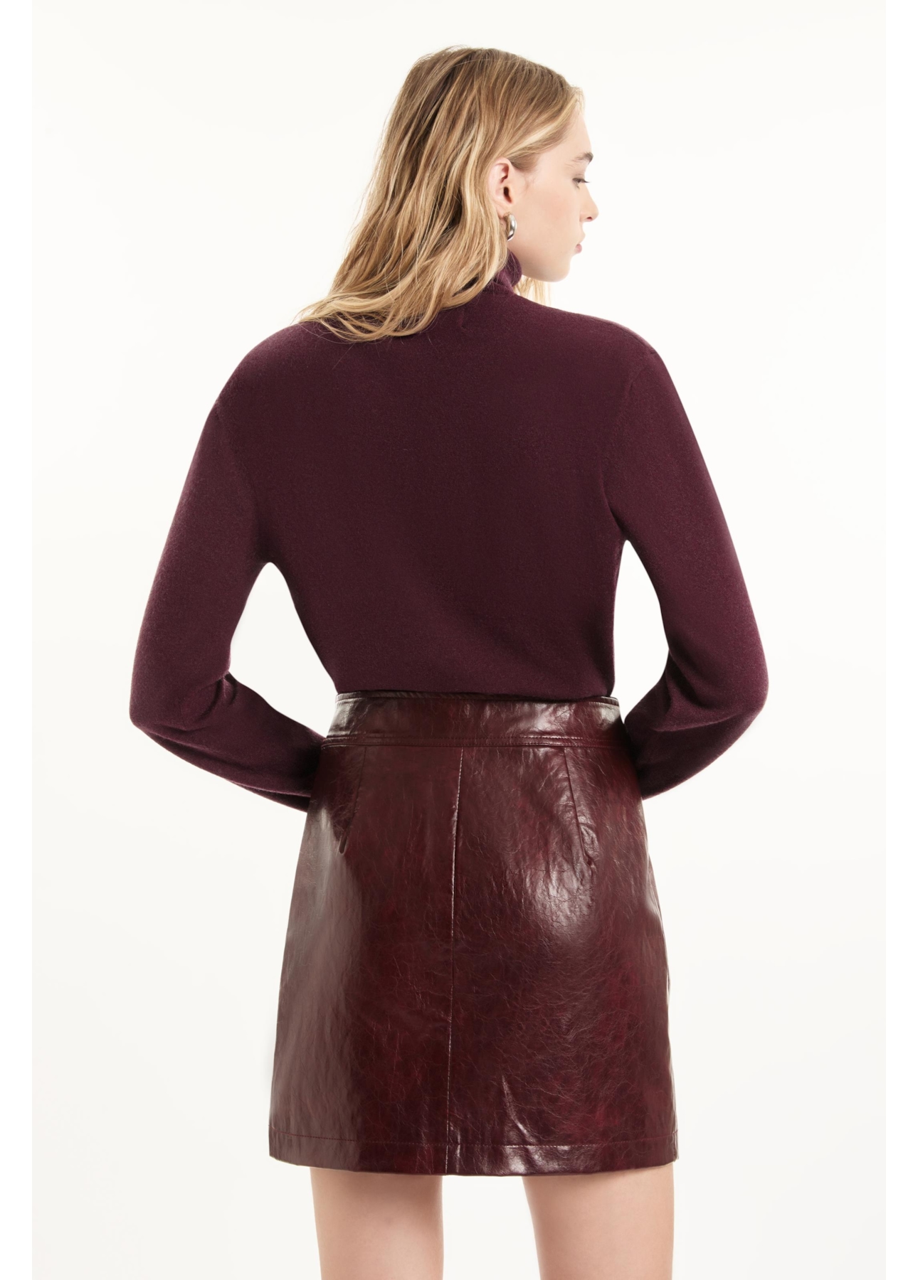 Saia Vegan leather Aged Bordeaux