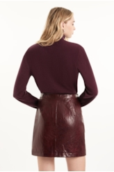 Saia Vegan leather Aged Bordeaux