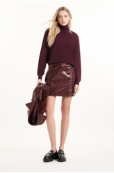 Saia Vegan leather Aged Bordeaux