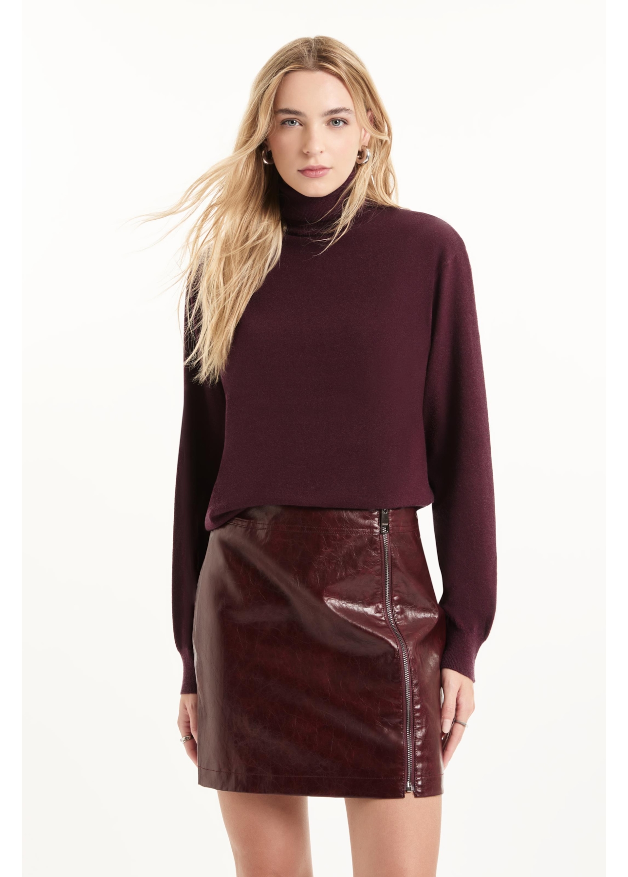 Saia Vegan leather Aged Bordeaux