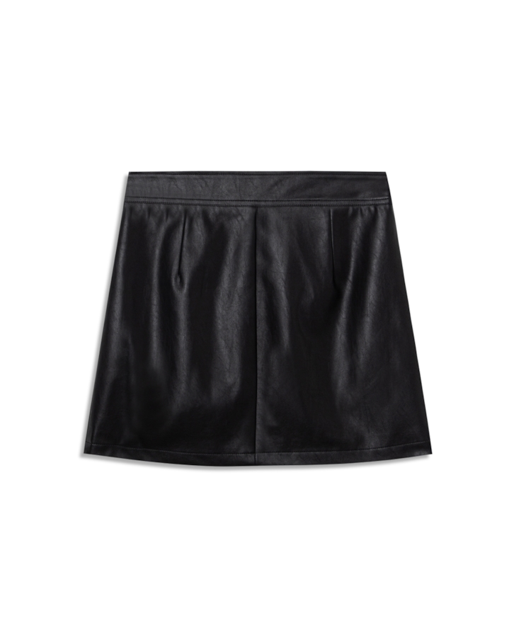 Saia Vegan Leather Mini  Preto