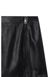 Saia Vegan Leather Mini  Preto