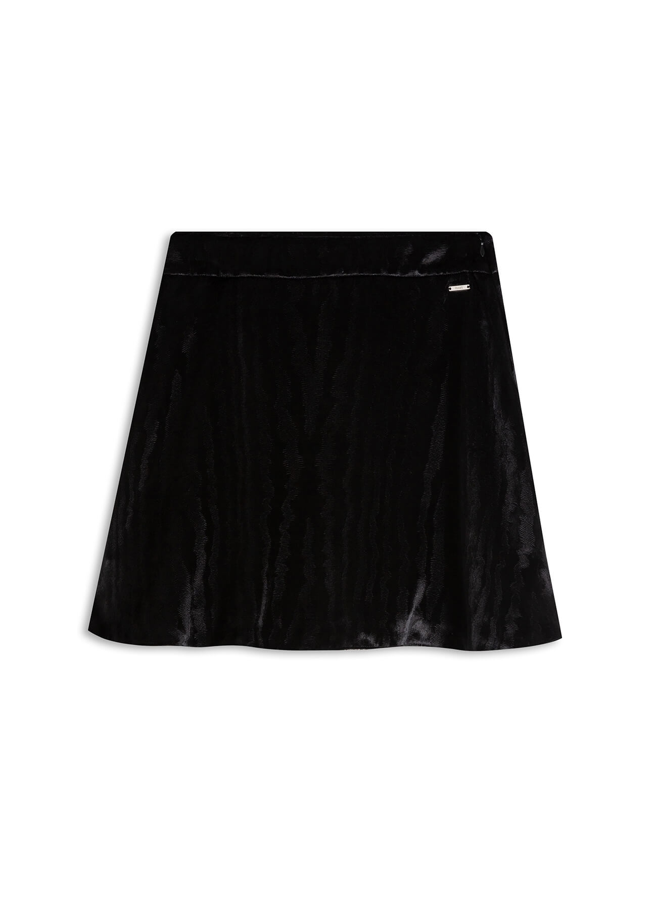 Saia Velvet Embrossed Preto