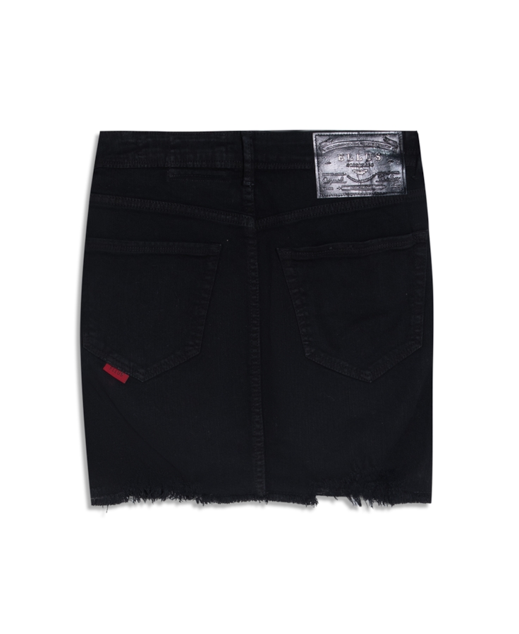 Saia Vintage Denim Color Zoe Destroyed Preto