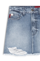 Saia Vintage Denim Emma 1854- Lav.Claro C/Puidos