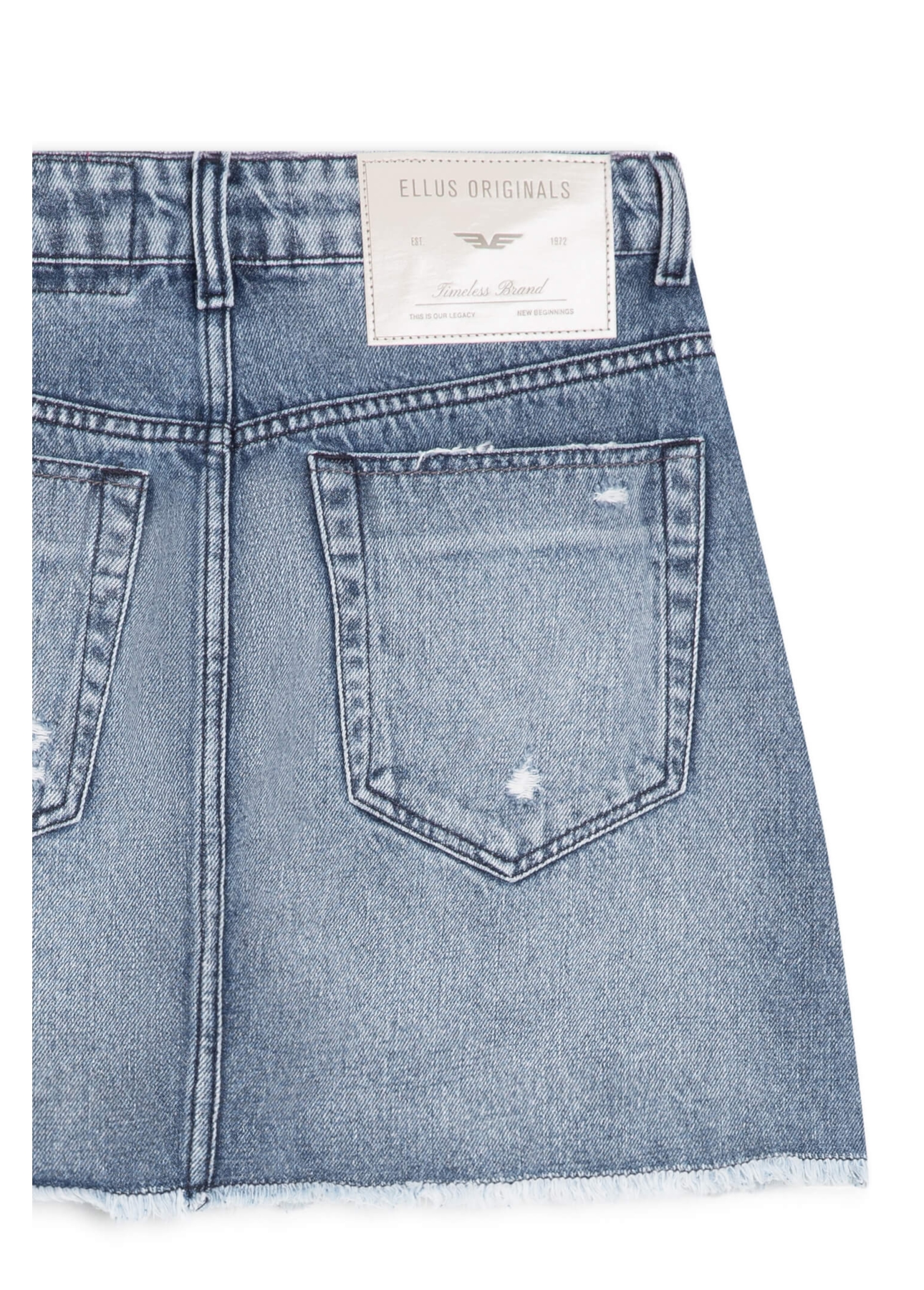 Saia Vintage Denim Emma 1854- Lav.Claro C/Puidos