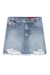 Saia Vintage Denim Emma 1854- Lav.Claro C/Puidos