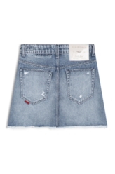 Saia Vintage Denim Emma 1854- Lav.Claro C/Puidos