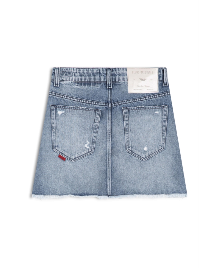 Saia Vintage Denim Emma 1854- Lav.Claro C/Puidos