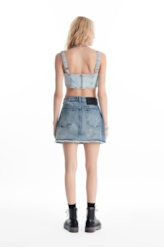 Saia Vintage Denim Emma Lav.Claro C/Sky